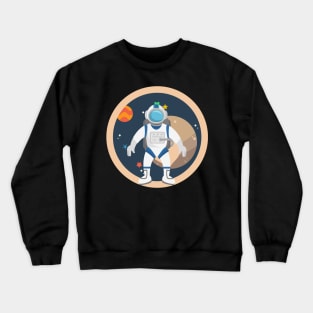 Astronaut and Space Crewneck Sweatshirt